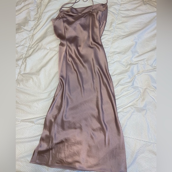 Express XS mauve midi slip dress - Picture 4 of 5